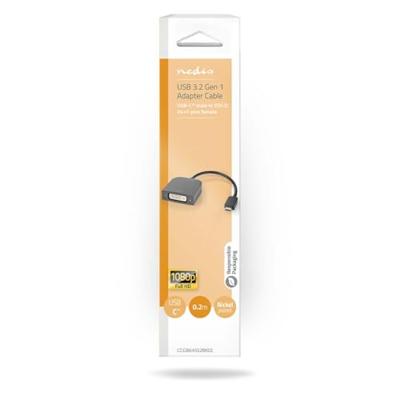 USB-C© Adapter | USB 3.2 Gen 1 | USB-C© Male | DVI-D 24+1-Pins Female | 1080p | 0.20 m | Rond |