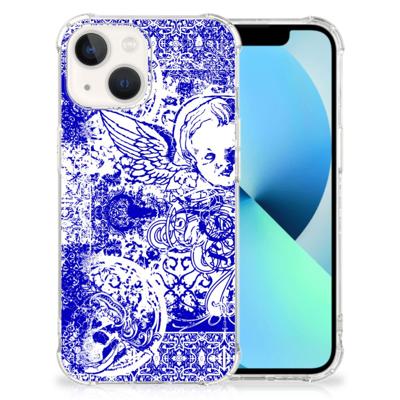 Extreme Case iPhone 13 Angel Skull Blauw Extreme Case iPhone 13 Angel Skull Blauw