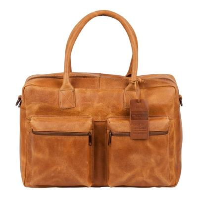 Laptoptas Burkely Leren Laptoptas 15 inch Fundamentals Vintage Alex Worker Cognac