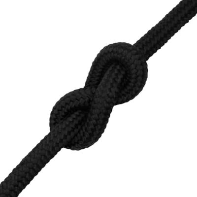 VidaXL Boottouw 20 mm 100 m polypropeen zwart