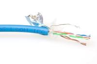 ACT FP760H CAT5E F/UTP LSZH Patchkabel Soepel Blauw - 100 meter - thumbnail
