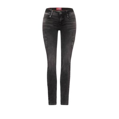 Street One slim fit jeans York antraciet bleached Street One slim fit jeans York antraciet bleached
