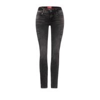 Street One slim fit jeans York antraciet bleached - thumbnail