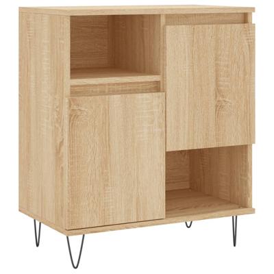 Dressoir 60x35x70 cm bewerkt hout sonoma eikenkleurig