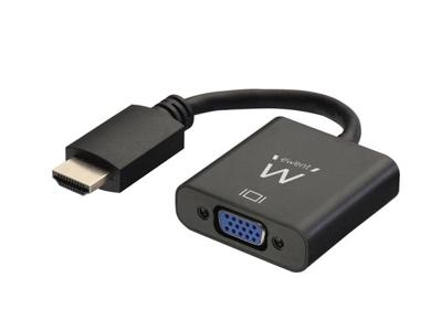 Adapter HDMI naar VGA met Audio Ewent AISCCI0306 EW9864 0,23 m Zwart