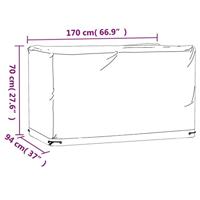 Tuinmeubelhoes met 8 oogjes rechthoekig 170x94x70 cm - thumbnail