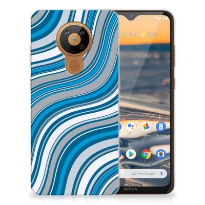 Nokia 5.3 | TPU bumper | Waves Blue Nokia 5.3 | TPU bumper | Waves Blue