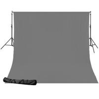 BRESSER BR-D24 Support + 2.5x3m Doek Grijs - thumbnail