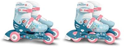 2-in-1 inline skates - Frozen - Meisjes - Blauw - Maat 27-30
