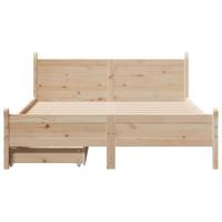 Bedframe zonder matras massief grenenhout 160x200 cm - thumbnail