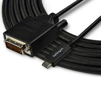 StarTech.com 3 m USB-C naar DVI kabel - 1920 x 1200 - zwart - thumbnail