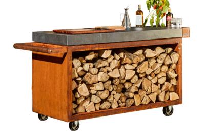 OFYR Mise en Place Table 135 PRO Corten - Ceramic Dark Grey