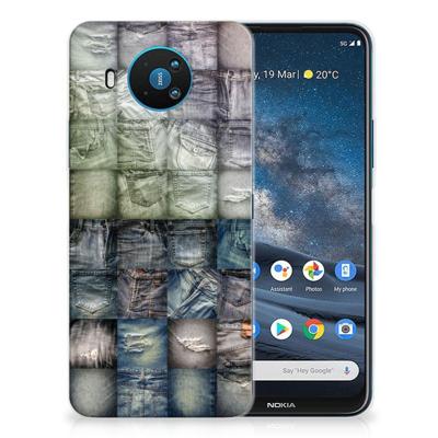 Silicone Back Cover Nokia 8.3 Spijkerbroeken Silicone Back Cover Nokia 8.3 Spijkerbroeken