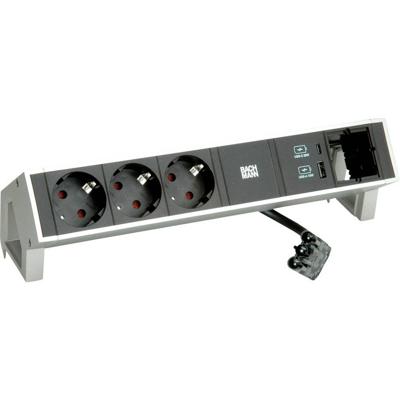 Bachmann 902.9964 Stekkerdoos Zwart, Zilver 1 stuk(s)