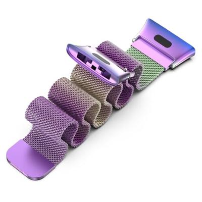 By Qubix - Milanese bandje - Multicolor - Compatible met Xiaomi Redmi Watch 3 - Compatible Xiaomi bandje