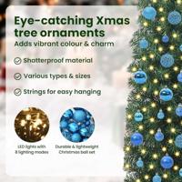 VidaXL Kunstkerstboom groen 240 cm pvc en staal en kunststof - thumbnail