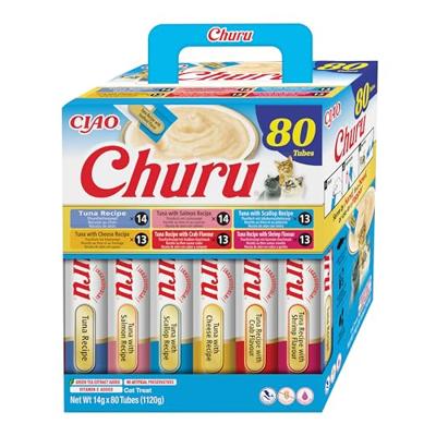 INABA Churu Tuna mix - Kattensnoepje - 80x14g
