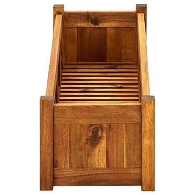 Plantenbak verhoogd 100x30x25 cm acaciahout Plantenbak verhoogd 100x30x25 cm acaciahout