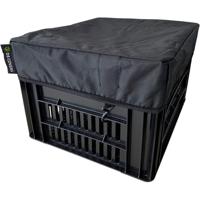 Fietskrathoes DS Covers Crate M (kratten t/m 35 t/m 45 cm) - zwart - thumbnail