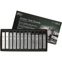 Creativ Company Gallery soft pastel set zwart/wit harmonie, 12st. - thumbnail
