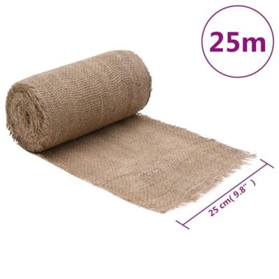 VidaXL Jute rol 200 g/m² 0,25x25 m 100% jute VidaXL Jute rol 200 g/m² 0,25x25 m 100% jute