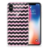 Apple iPhone X | Xs | TPU bumper | Waves Roze - thumbnail