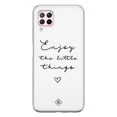 Huawei P40 Lite siliconen hoesje - Enjoy life