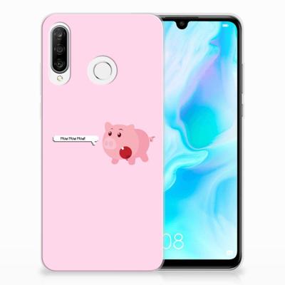 Huawei P30 Lite Telefoonhoesje met Naam Pig Mud Huawei P30 Lite Telefoonhoesje met Naam Pig Mud