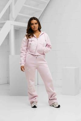 Croyez Flower Trainingspak Dames Roze - Maat XS - Kleur: Roze | Soccerfanshop