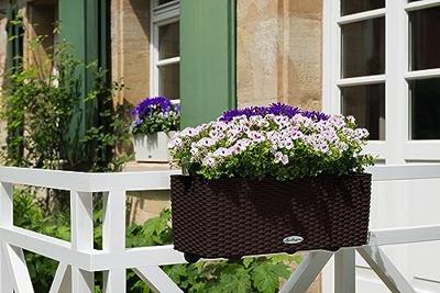 Jardiniere - Balconera cottage 50 - Complete kit - Moka - 8 L - LECHUZA
