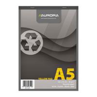 Aurora Writing recycle notablok geel A5 gelijnd - thumbnail