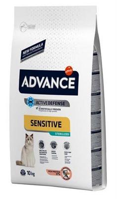 Advance Sterilized Sensitive High Protein met zalm kattenvoer 2 x 10 kg