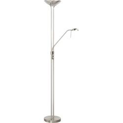 Highlight Vloerlamp New Luna H 180 cm 24 + 5 Watt mat chroom Highlight Vloerlamp New Luna H 180 cm 24 + 5 Watt mat chroom