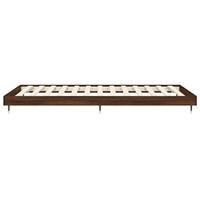 Bedframe zonder matras bewerkt hout bruin eikenkleur 90x190 cm - thumbnail