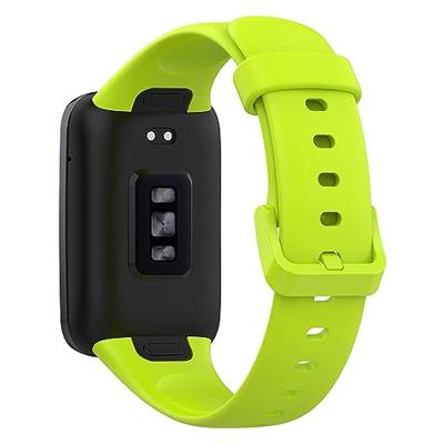 By Qubix - Siliconen sportbandje - Groen - Compatible met Xiaomi Smart band 7 Pro - Compatible Xiaomi bandje