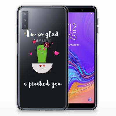 Samsung Galaxy A7 (2018) Telefoonhoesje met Naam Cactus Glad Samsung Galaxy A7 (2018) Telefoonhoesje met Naam Cactus Glad