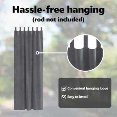 VidaXL Verduisterende gordijnen 2 pcs lichtgrijs 140 x 245 cm fluweel