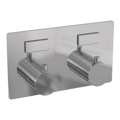 BRAUER Chrome Edition - 2 functies - inbouwthermostaat - met inbouwdeel - drukknoppen - in/afbouwdelen - chroom 5-CE-155