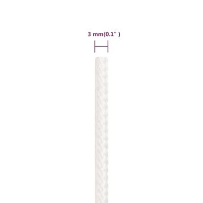 VidaXL Boottouw 3 mm 250 m polypropyleen volwit