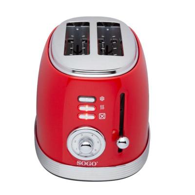 SOGO Human Technology Broodrooster Controlelampje, Toastfunctie Rood (metallic)