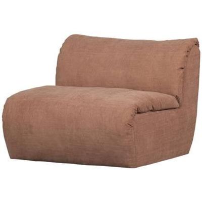 Woood Baggy 1-zitsbank chenille Oudroze