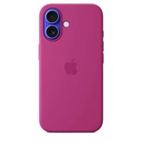 Apple Silicone MagSafe Hoesje iPhone 16 Fuchsia - thumbnail