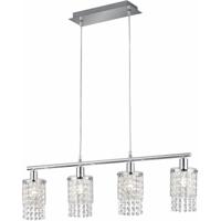LED Hanglamp 4-lichts Mat Chroom Aluminium - E14 Fitting - thumbnail