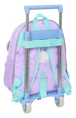 Schoolrugzak met Wielen Frozen Spirit Lila 28 x 34 x 10 cm