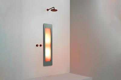 Sunshower Round Medium One infrarood inbouw 140x33x10cm Grey M0500-M0103