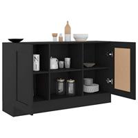 Dressoir 120x30,5x70 cm spaanplaat zwart - thumbnail