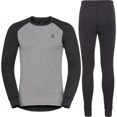 Odlo Active Warm Eco Special Set Heren Thermoset Dark Grey Melange - Grey Melange XL Odlo Active Warm Eco Special Set Heren Thermoset Dark Grey Melange - Grey Melange XL