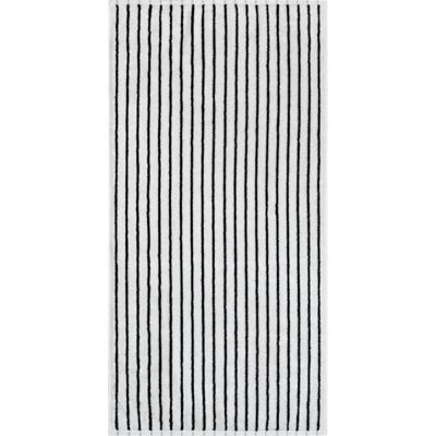Cawö Cawö Black&White 6278 zwart/wit Badlaken 80x150
