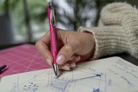 Schneider Schreibgeräte Etui 4x Memo + 1x Rave power pink 150265 Balpen Kleur inkt: Blauw 5 stuk(s) - thumbnail