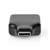 Nedis USB-C™ Adapter | USB 3.2 Gen 1 | USB-C™ Male | HDMI™ Output | 4K@60Hz | Rond | Vernikkeld | Grijs / Zwart | Doos - CCGB64650GY - thumbnail